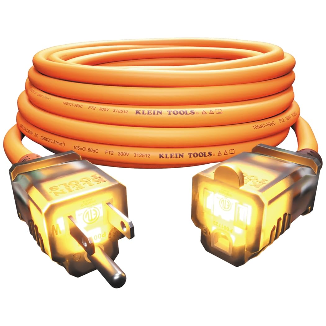 Amazon.com: Klein Tools EXC2515 12/3 SJEOW 25-Foot Extension Cord